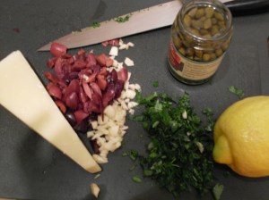 Ingredients! Italian hookers smell like garlic and olives and strong cheese. I'm hoping to adopt one.