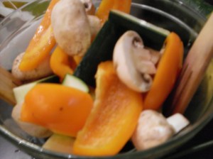 Vegetables in olive oil