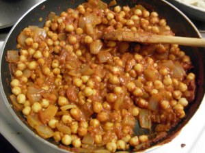 Chick peas getting awesome.