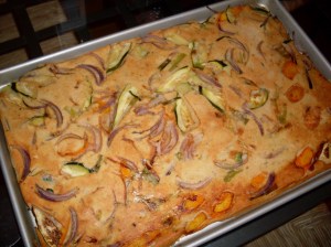 Large tray of pancake.