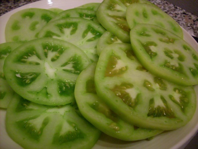 Green tomatoes.