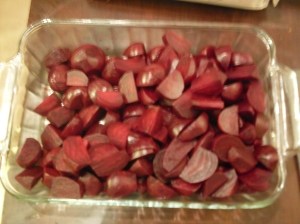 Beets. Resting.