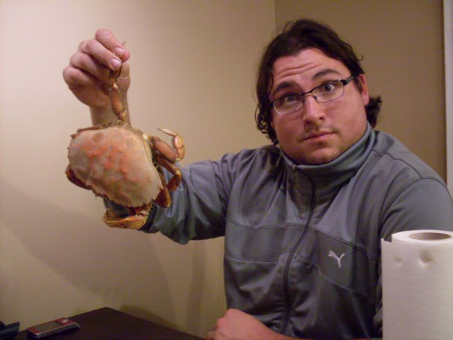 Paul, avec Crab. Paul, avec Crab.
