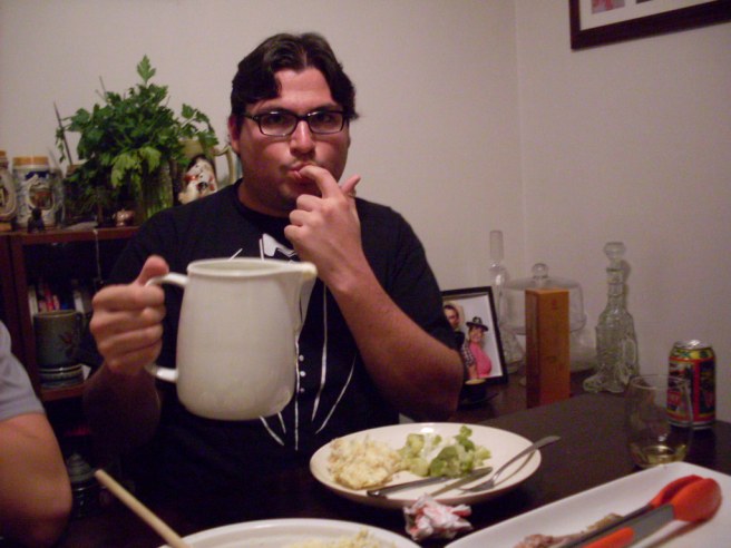 Paul likes cheese sauce.