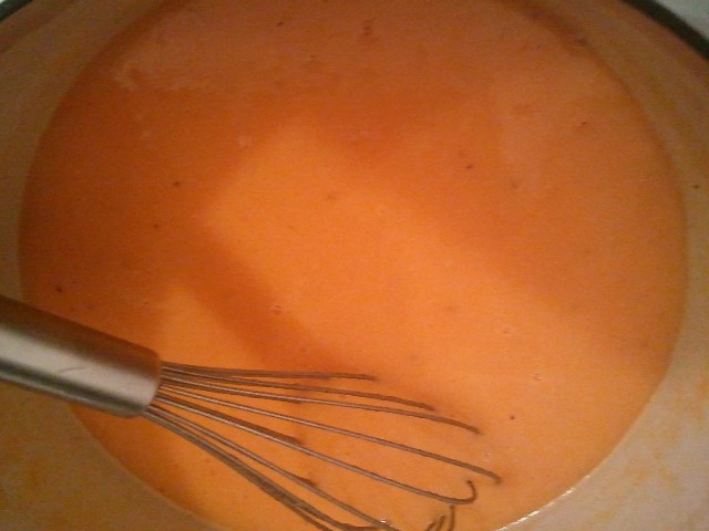 Orange sauce.