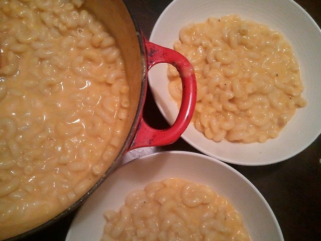Crafty macaroni and cheese.