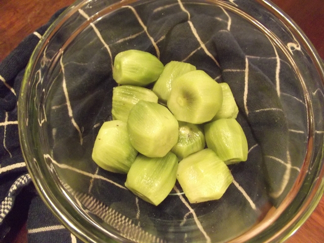 Skinned kiwis.