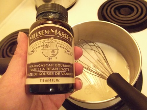 Vanilla bean paste.