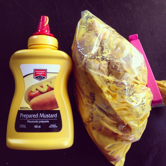 Mustard, chicken