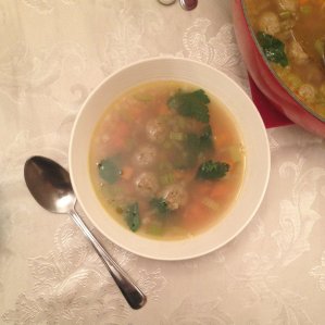 Dutch meatball soup