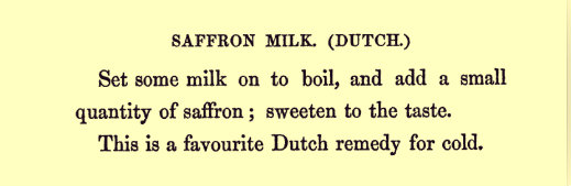 Saffron milk
